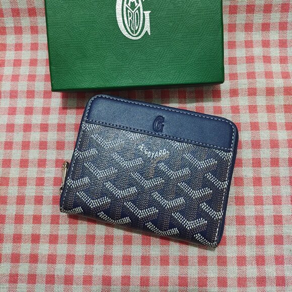 Goyard Matignon Mini Wallet – Navy Blue - Picture 1 of 8